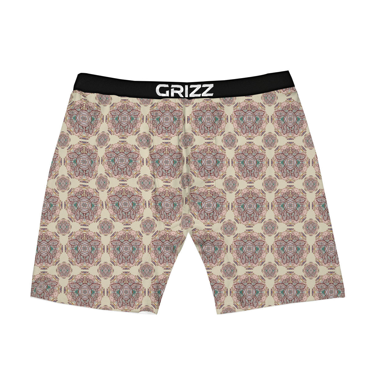 Sea Turtles Ethnic Print Boxer Briefs-grizzshop