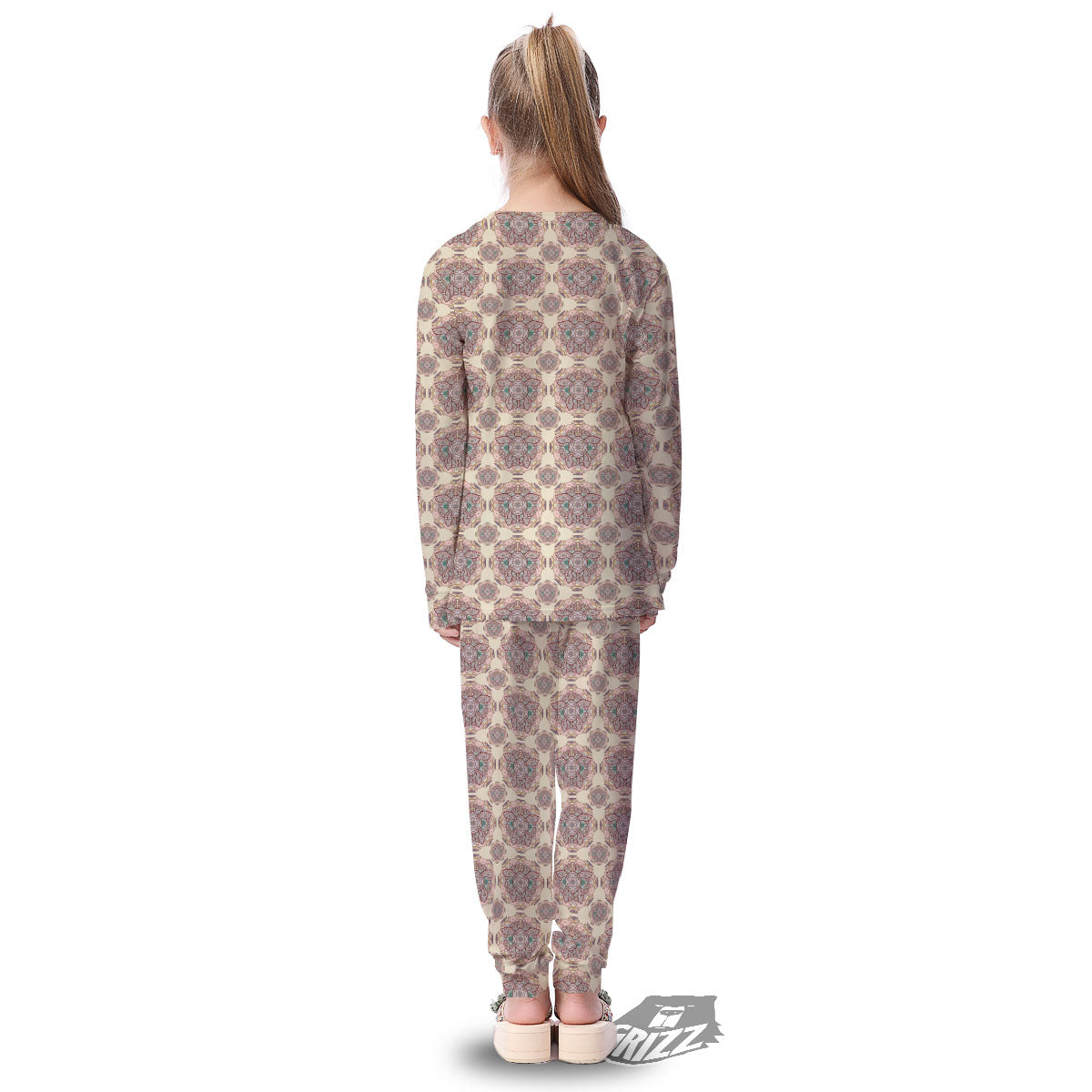 Sea Turtles Ethnic Print Kid's Pajamas-grizzshop