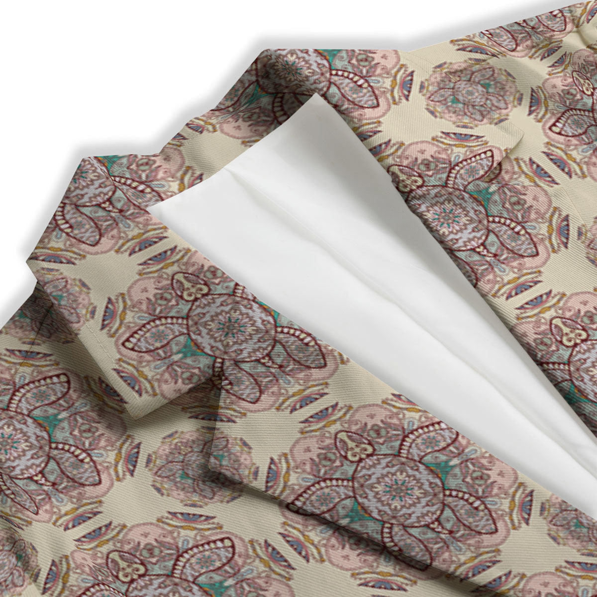 Sea Turtles Ethnic Print Women's Blazer-grizzshop