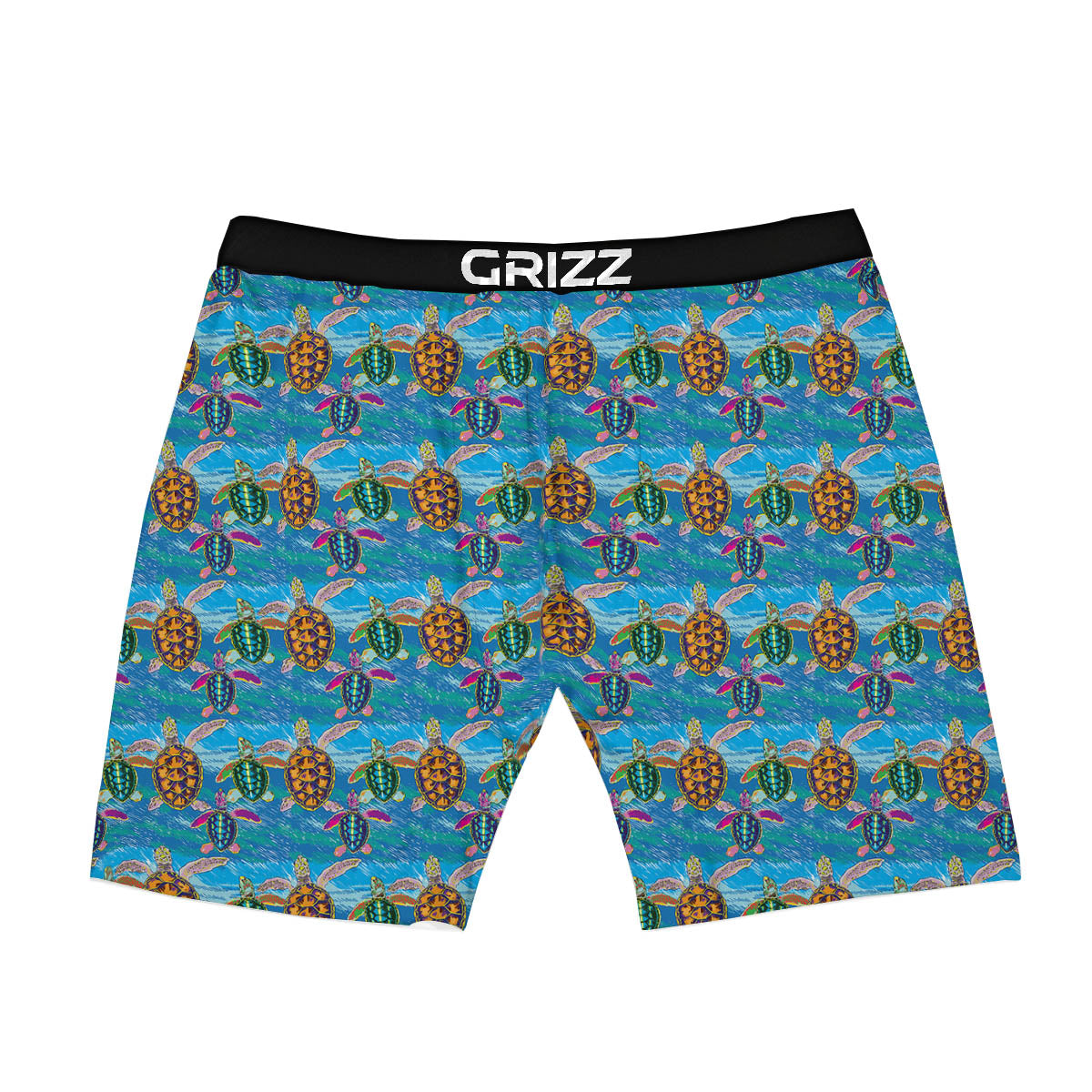 Sea Turtle Colorful Print Pattern Boxer Briefs