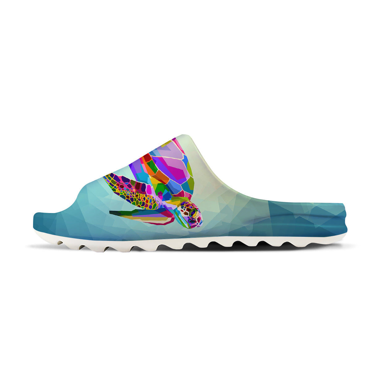 Sea Turtle Colorful Print Sandals-grizzshop