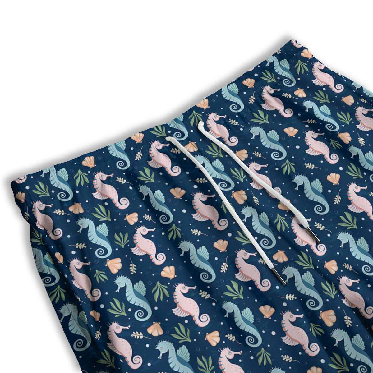 Seahorse Colorful Print Pattern Men's Athletic Shorts