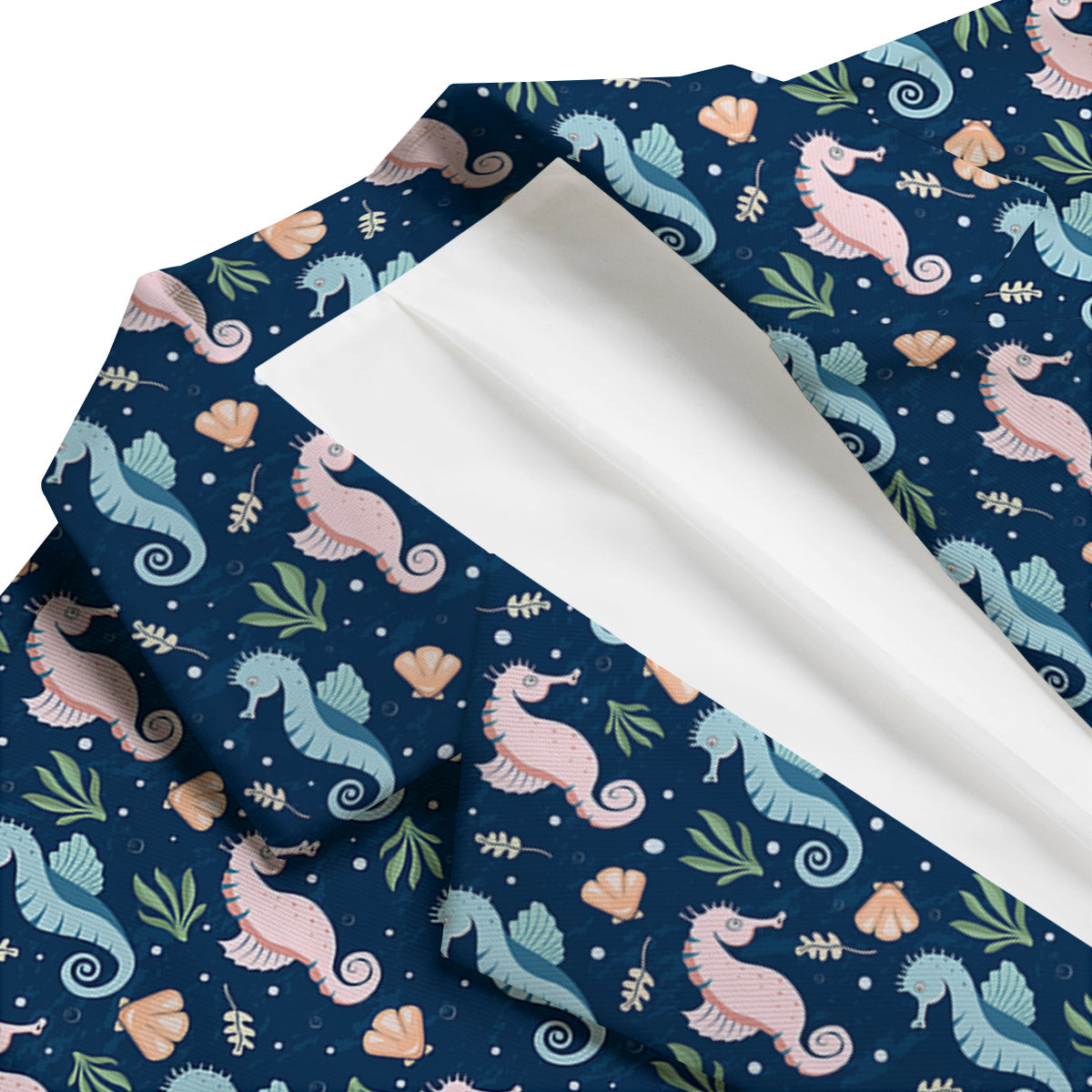Seahorse Colorful Print Pattern Men's Blazer-grizzshop