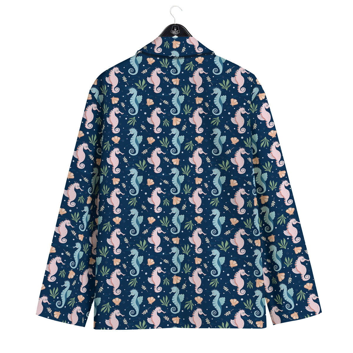 Seahorse Colorful Print Pattern Men's Sport Coat-grizzshop