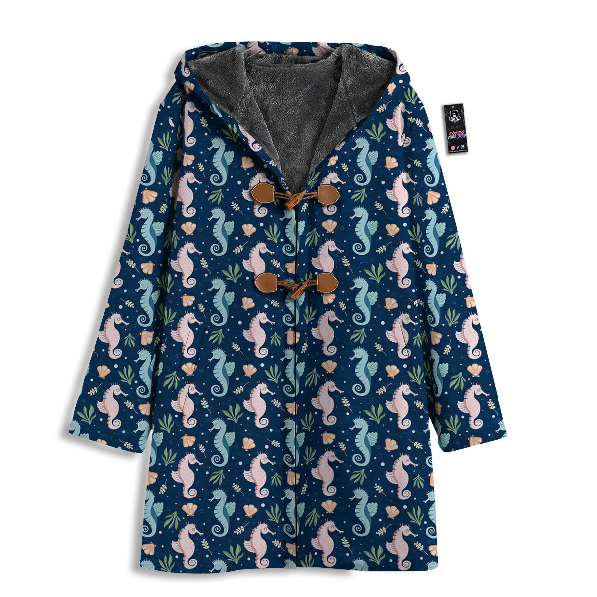 Seahorse Colorful Print Pattern Men's Windbreaker Jacket-grizzshop