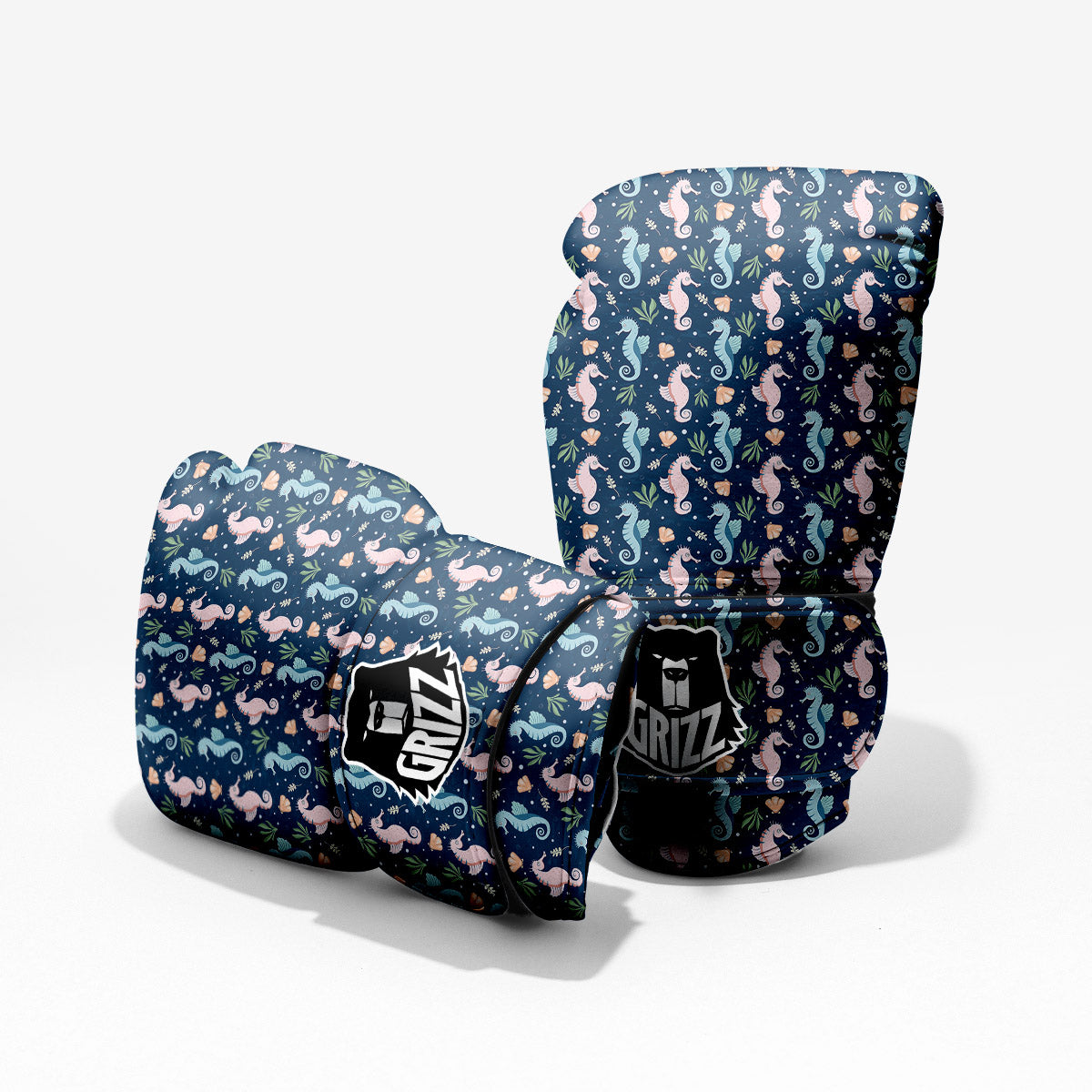 Seahorse Colorful Print Pattern Pro Boxing Glove