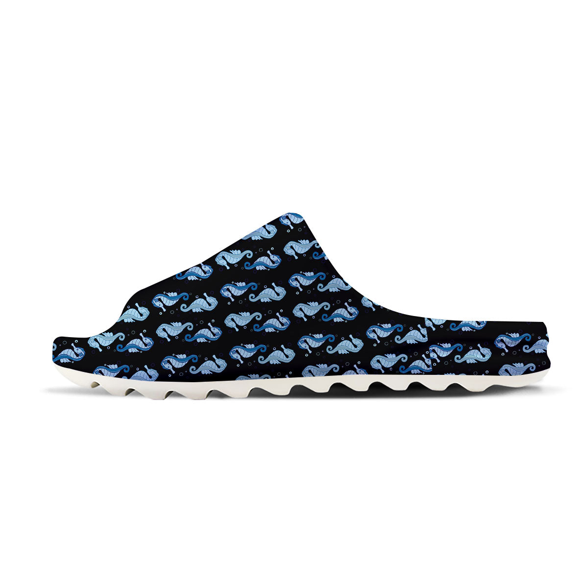 Seahorse Blue Print Pattern Sandals-grizzshop