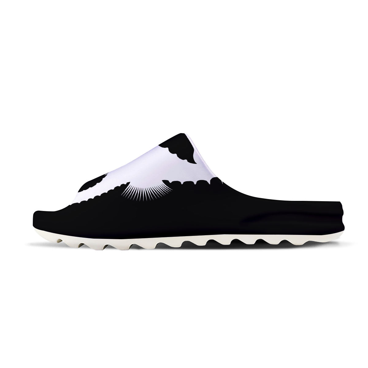 Seahorse White And Black Print Sandals-grizzshop