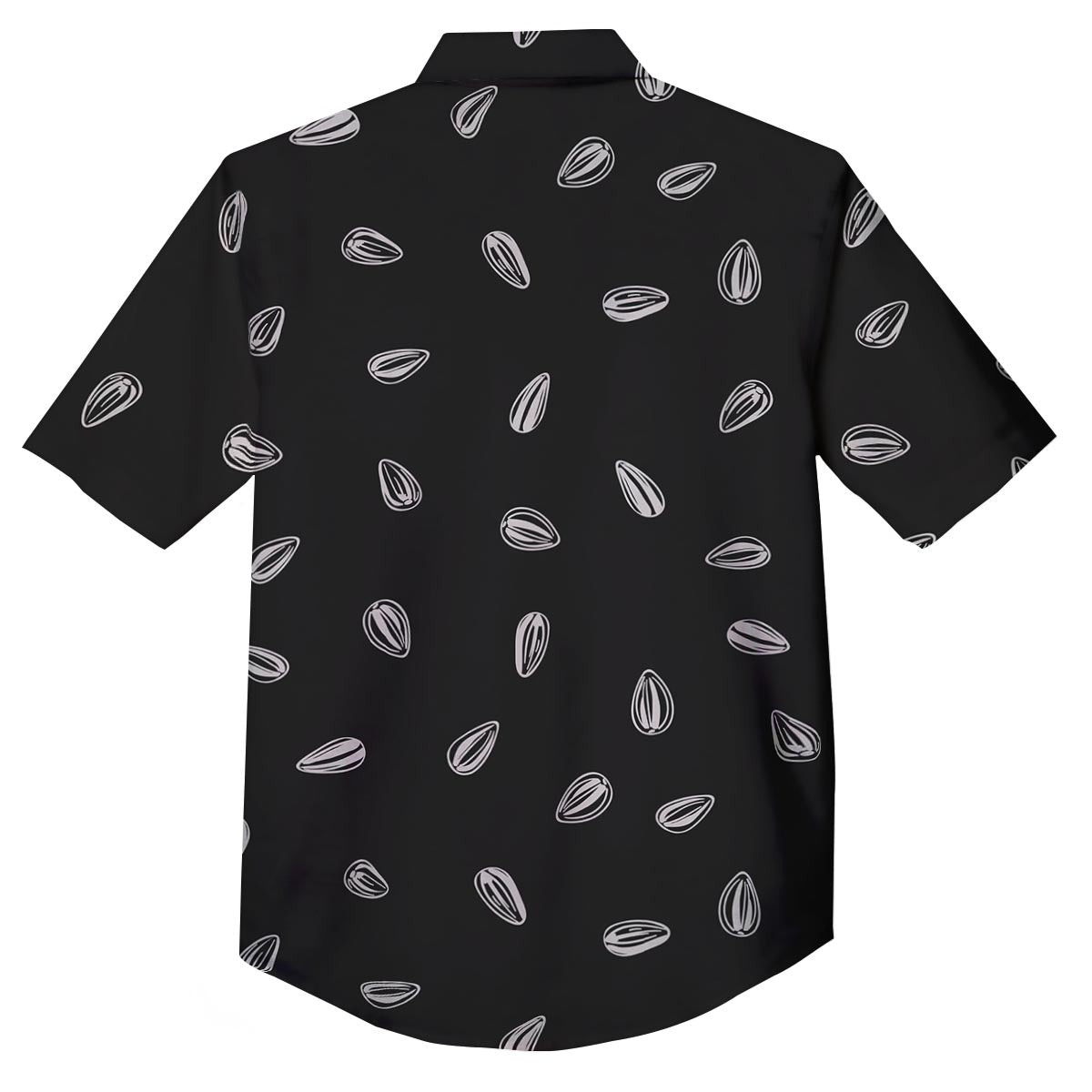 Seeds Sunflower Print Pattern Button Up Shirt-grizzshop