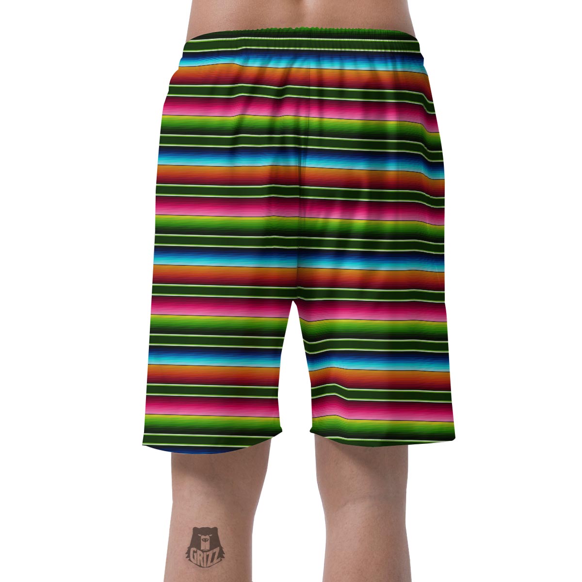 Serape Baja Mexican Men's Shorts-grizzshop