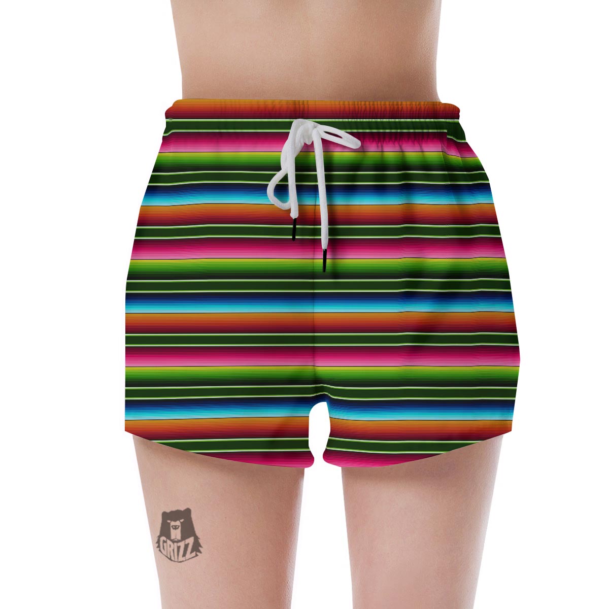 Serape Baja Mexican Women's Shorts-grizzshop
