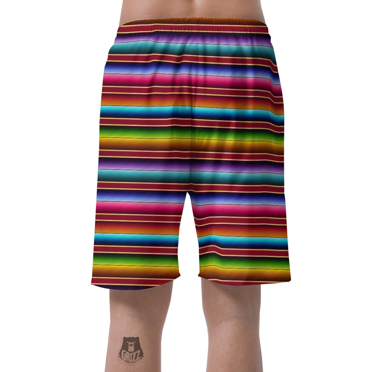 Serape Baja Print Men's Shorts-grizzshop