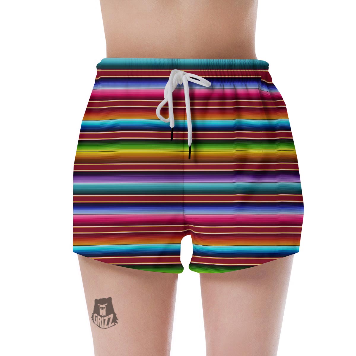 Serape Baja Print Women's Shorts-grizzshop