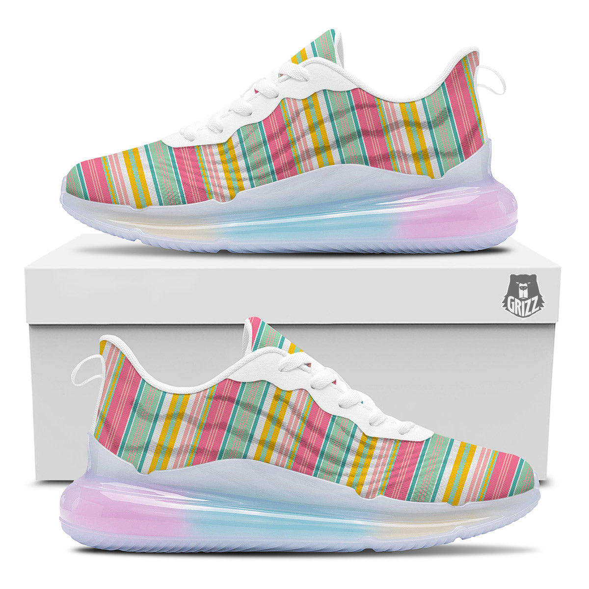 Serape Blanket Colorful Print Pattern Running Sneakers-grizzshop
