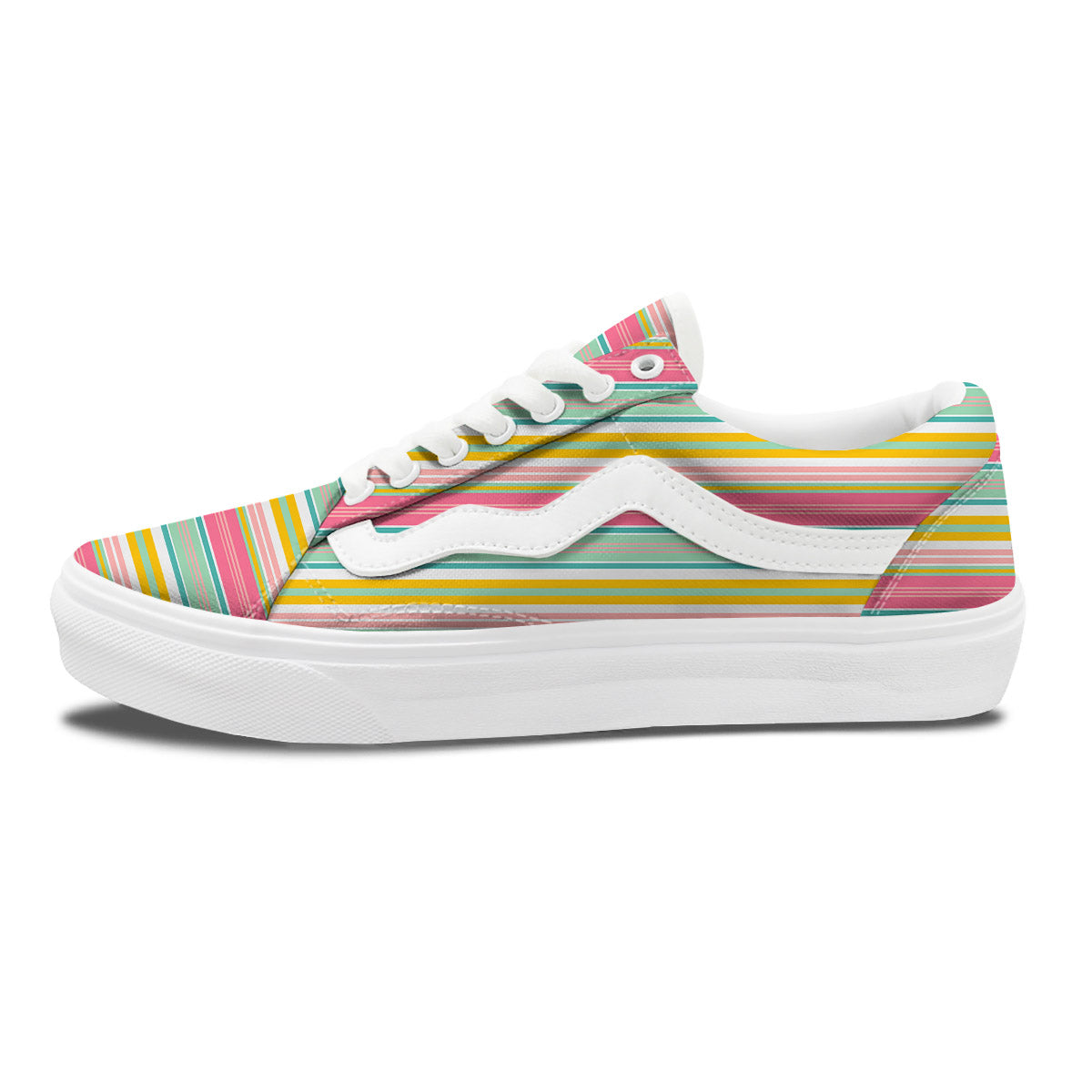 Serape Blanket Colorful Print Pattern Skate Shoes-grizzshop