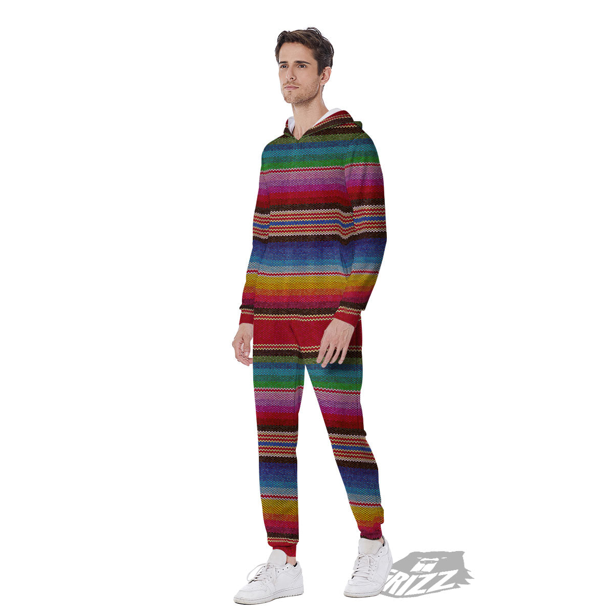 Serape Blanket Ethnic Print Pattern Men's Jumpsuit-grizzshop