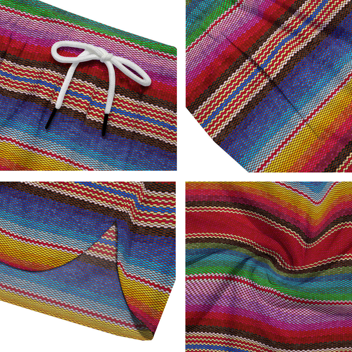 Serape Blanket Ethnic Print Pattern Men's Running Shorts-grizzshop