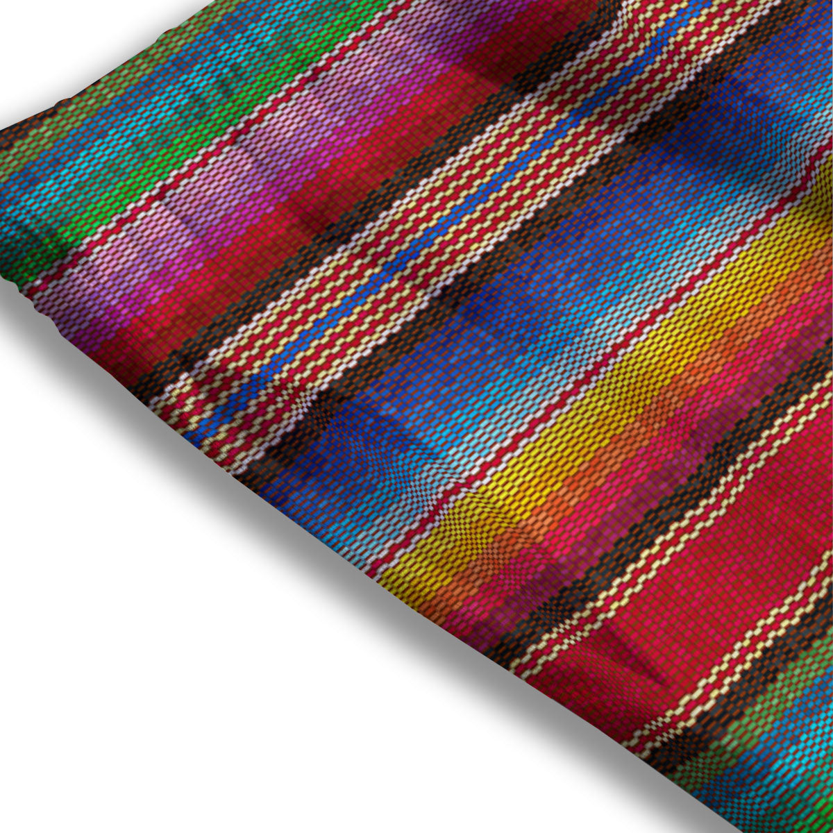 Serape Blanket Ethnic Print Pattern Mesh Shorts