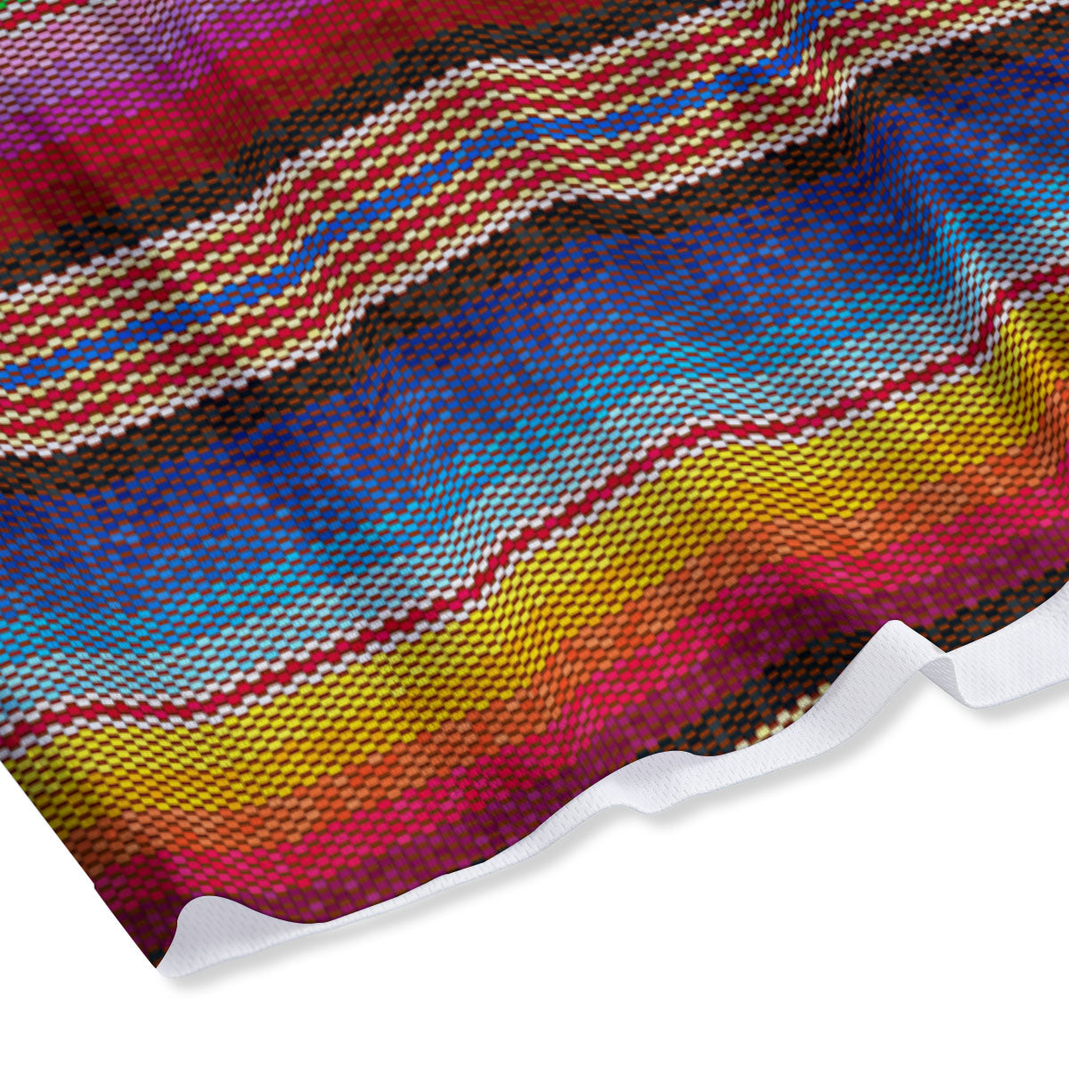 Serape Blanket Ethnic Print Pattern Mesh Shorts