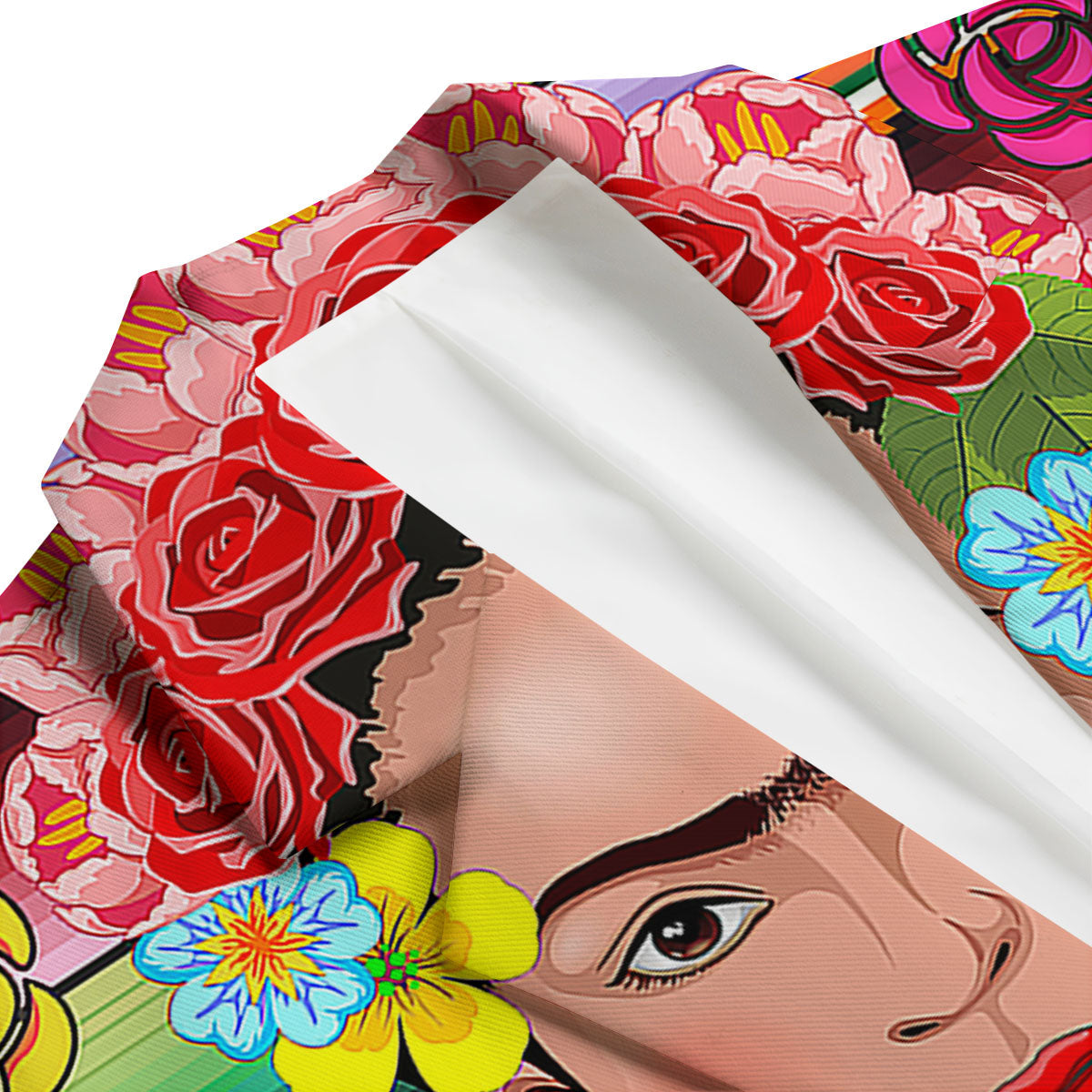 Serape Frida Kahlo Print Men's Blazer-grizzshop