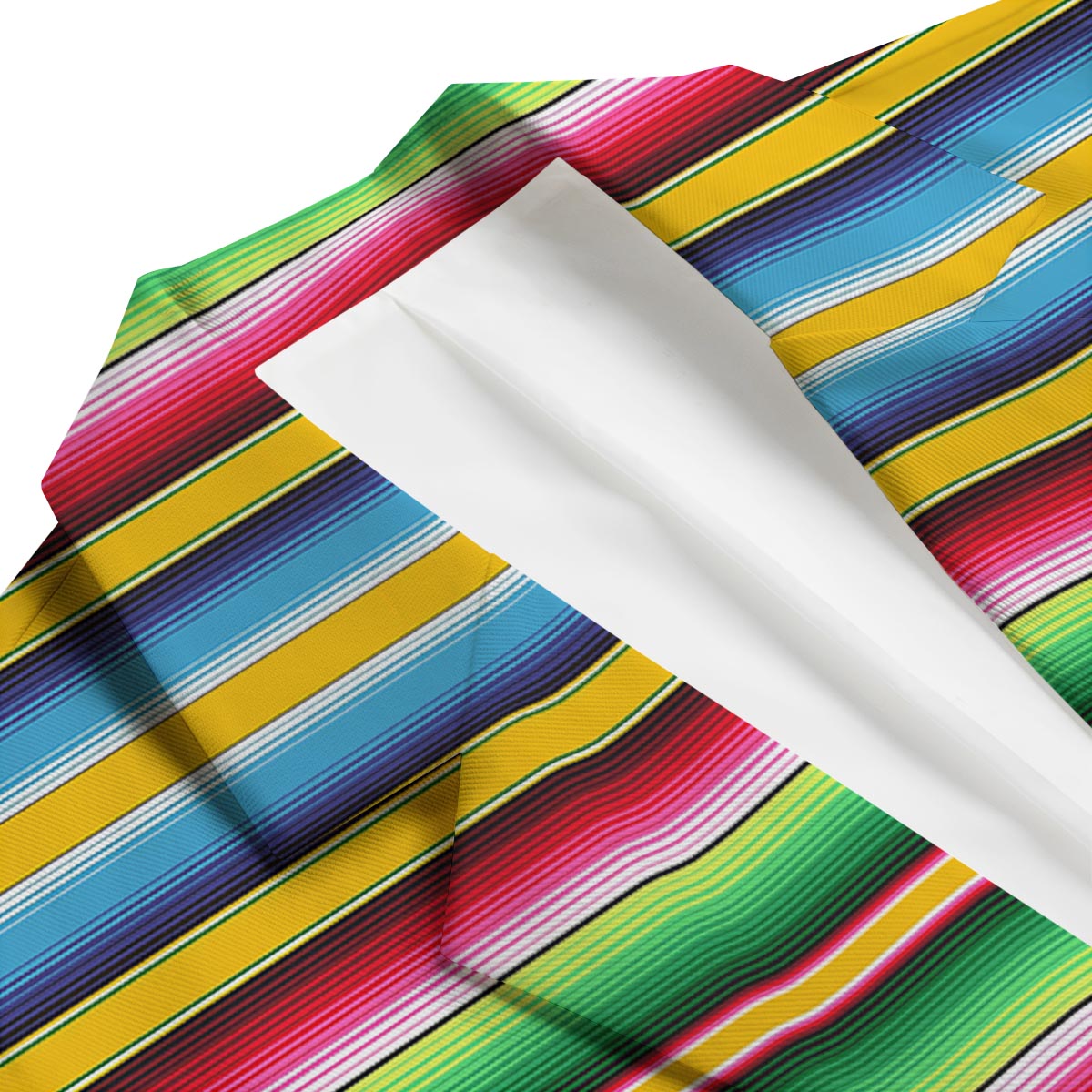 Serape Mexican Blanket Baja Pattern Print Men's Blazer-grizzshop
