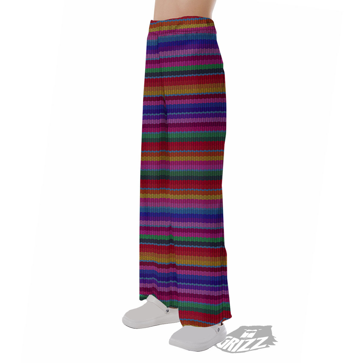 Serape Mexican Colorful Print Pattern Pajama Pants-grizzshop