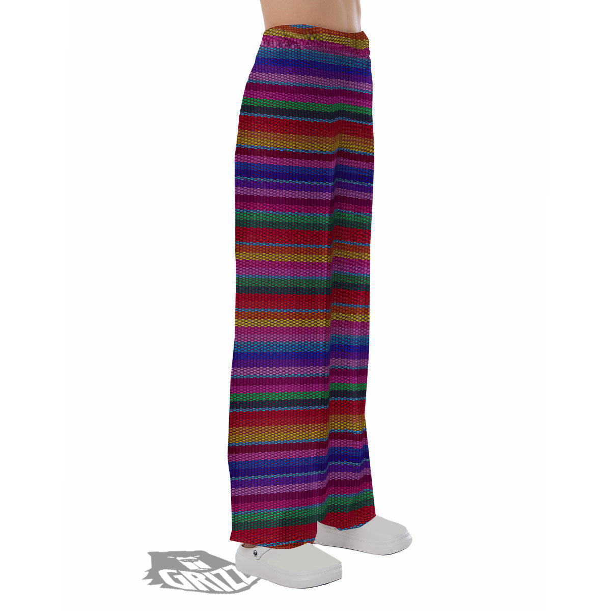 Serape Mexican Colorful Print Pattern Pajama Pants-grizzshop