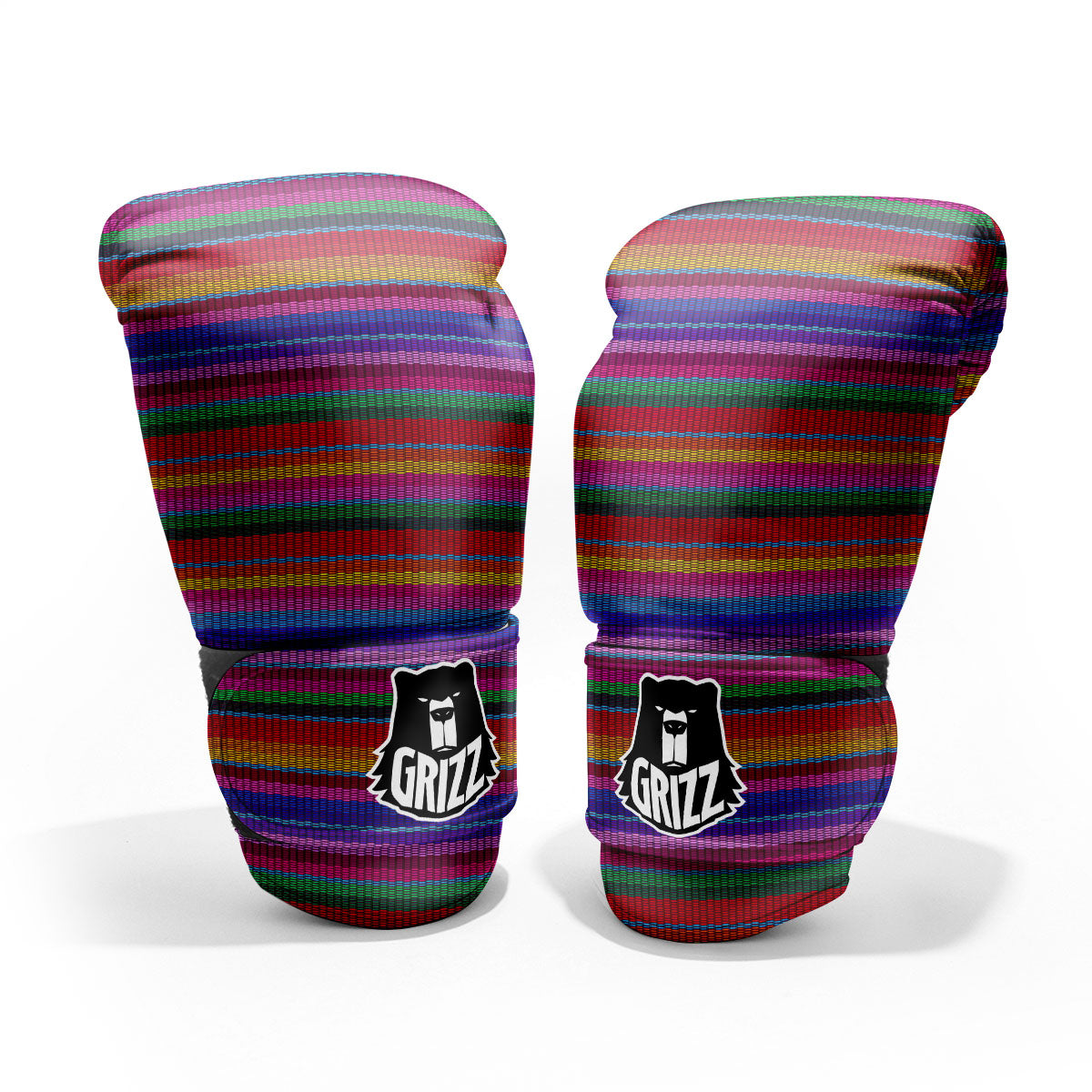 Serape Mexican Colorful Print Pattern Pro Boxing Glove