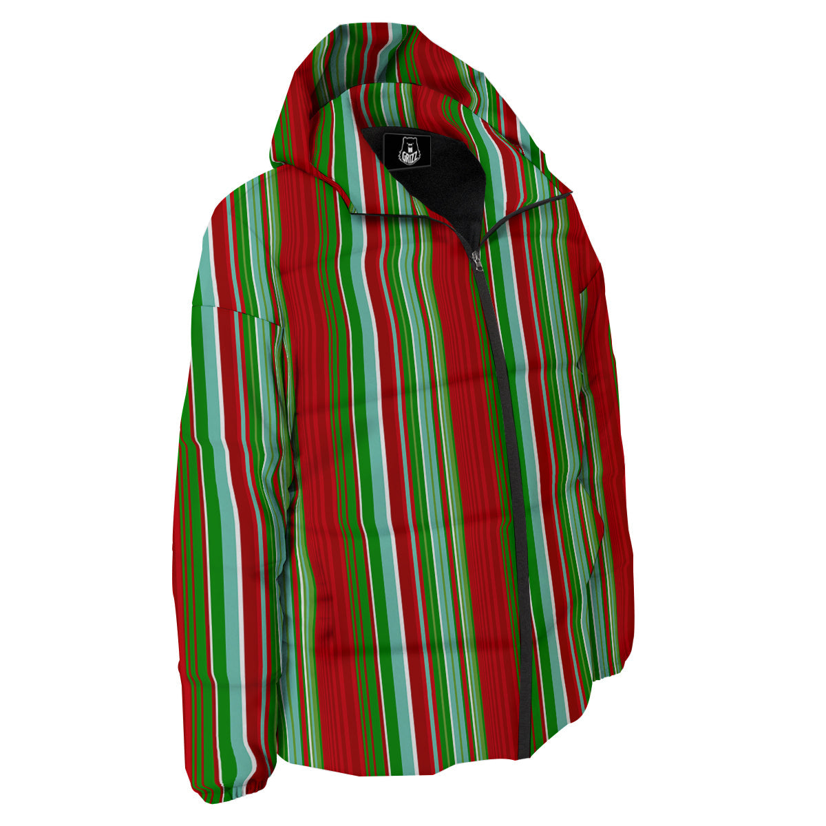 Serape Mexican Vintage Print Pattern Down Jacket-grizzshop