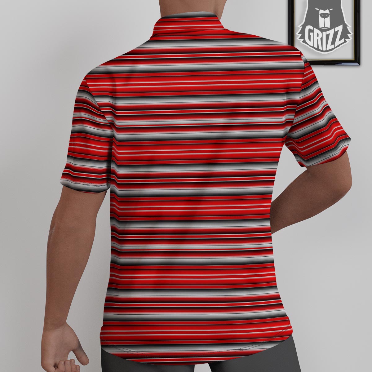 Serape Tribal Mexican Print Pattern Untucked Shirts-grizzshop
