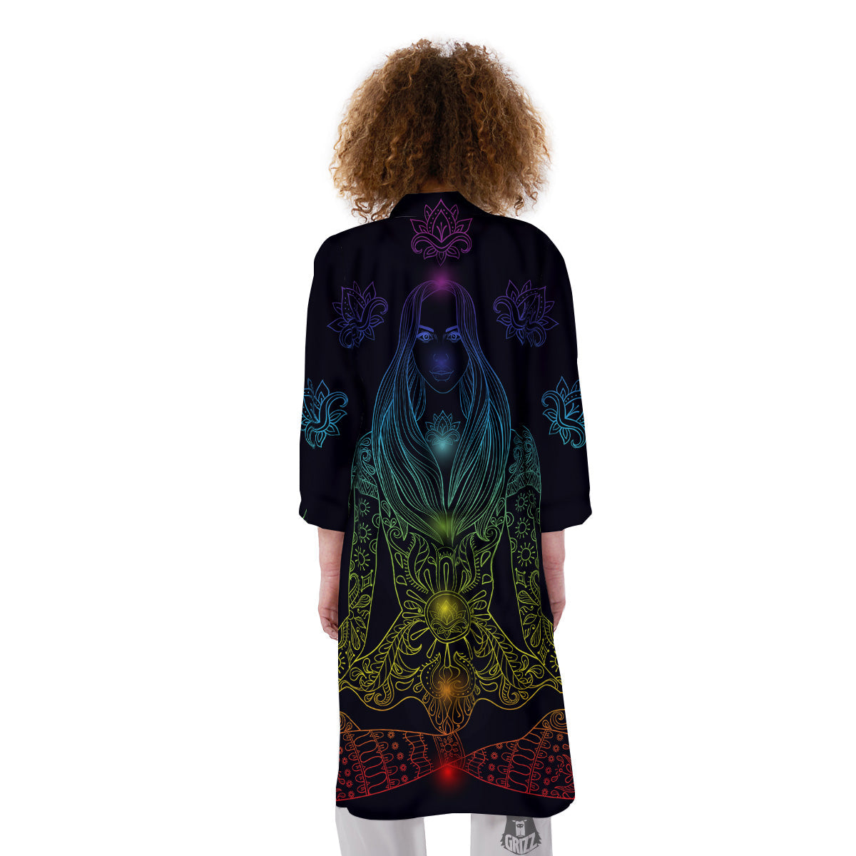 Seven Chakras Bohemian Print Kimono-grizzshop
