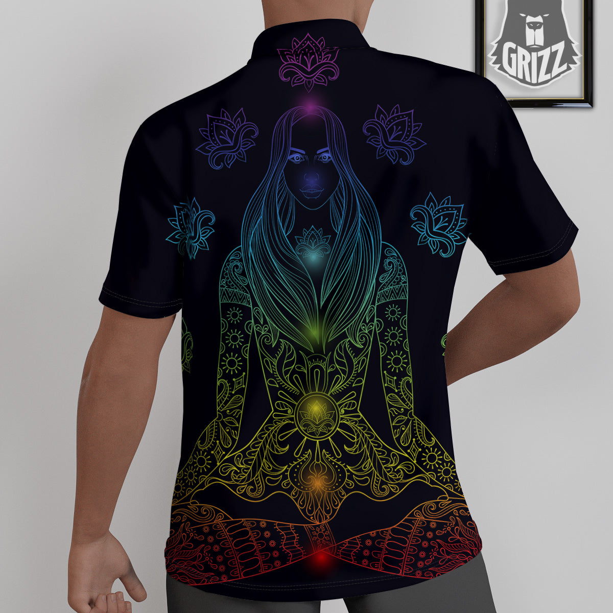 Seven Chakras Bohemian Print Untucked Shirts-grizzshop