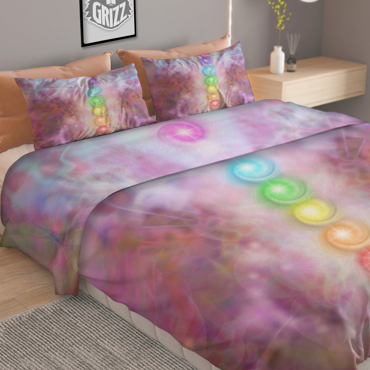 Rock And Roll Grunge Print Pattern Duvet Cover Bedding Set