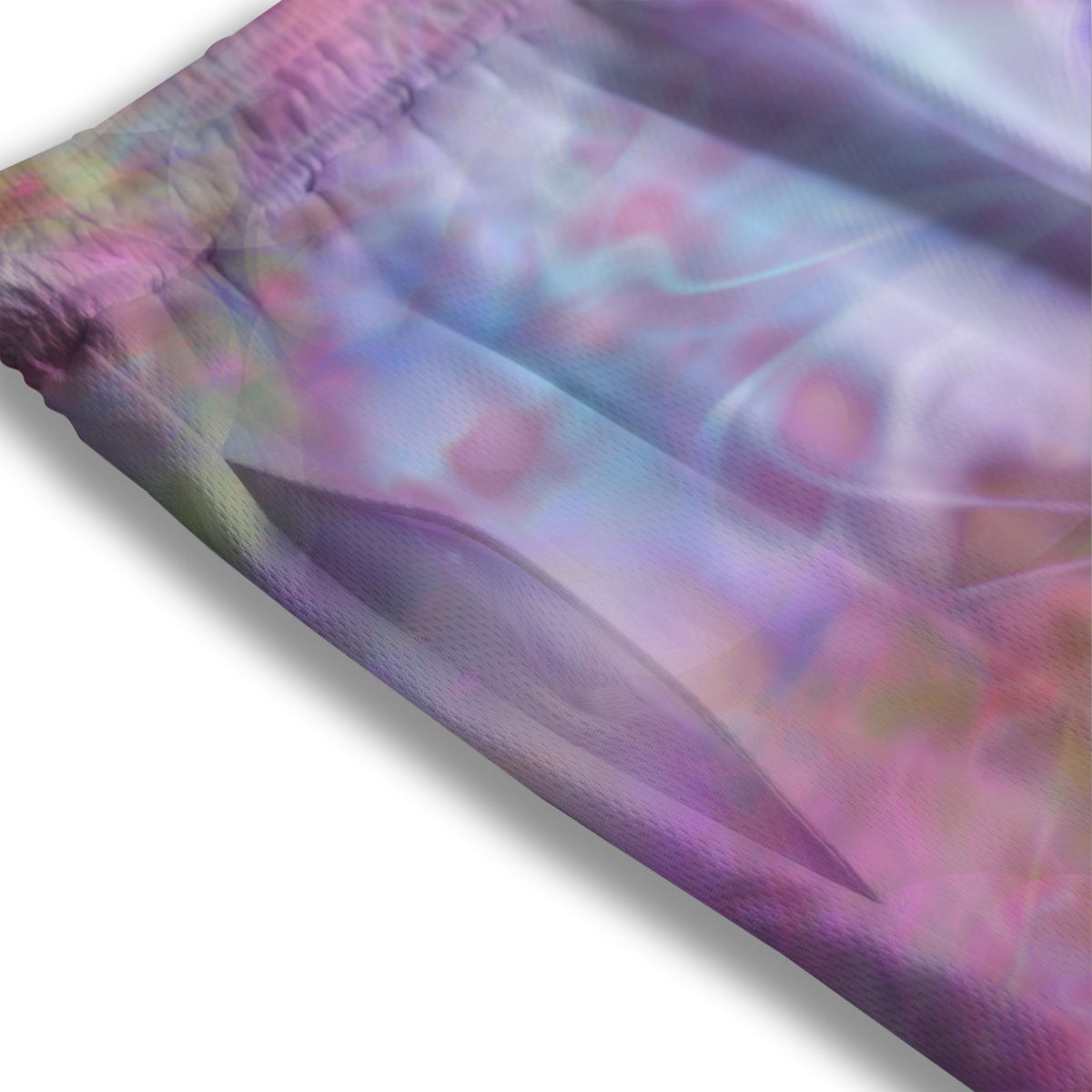 Rock And Roll Grunge Print Pattern Mesh Shorts