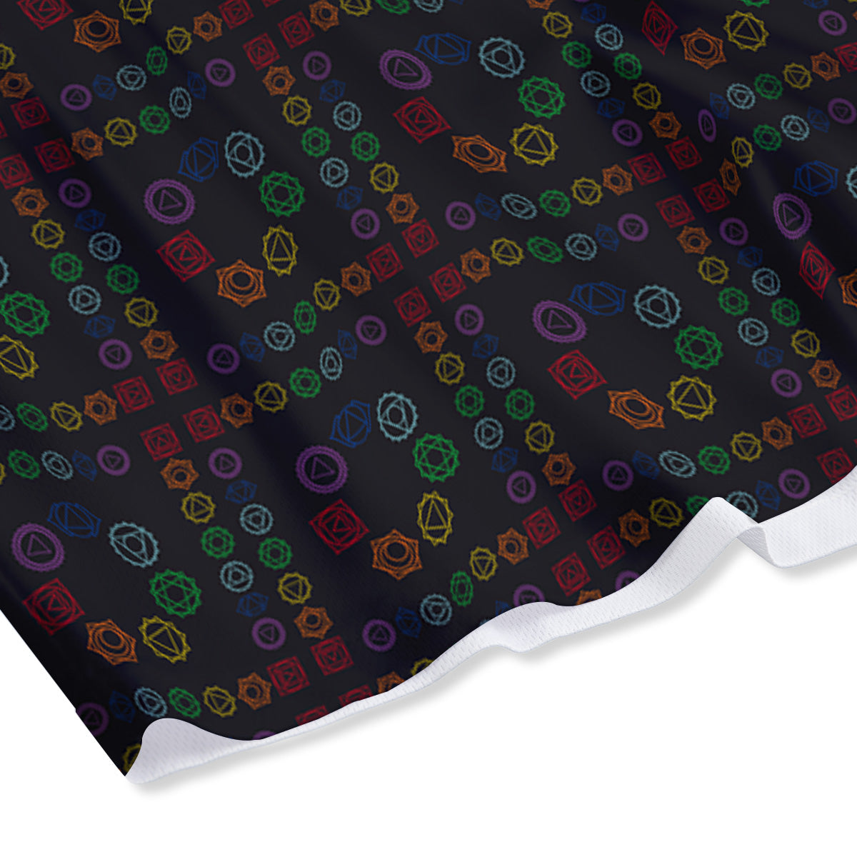 Rocket Doodle Print Pattern Mesh Shorts