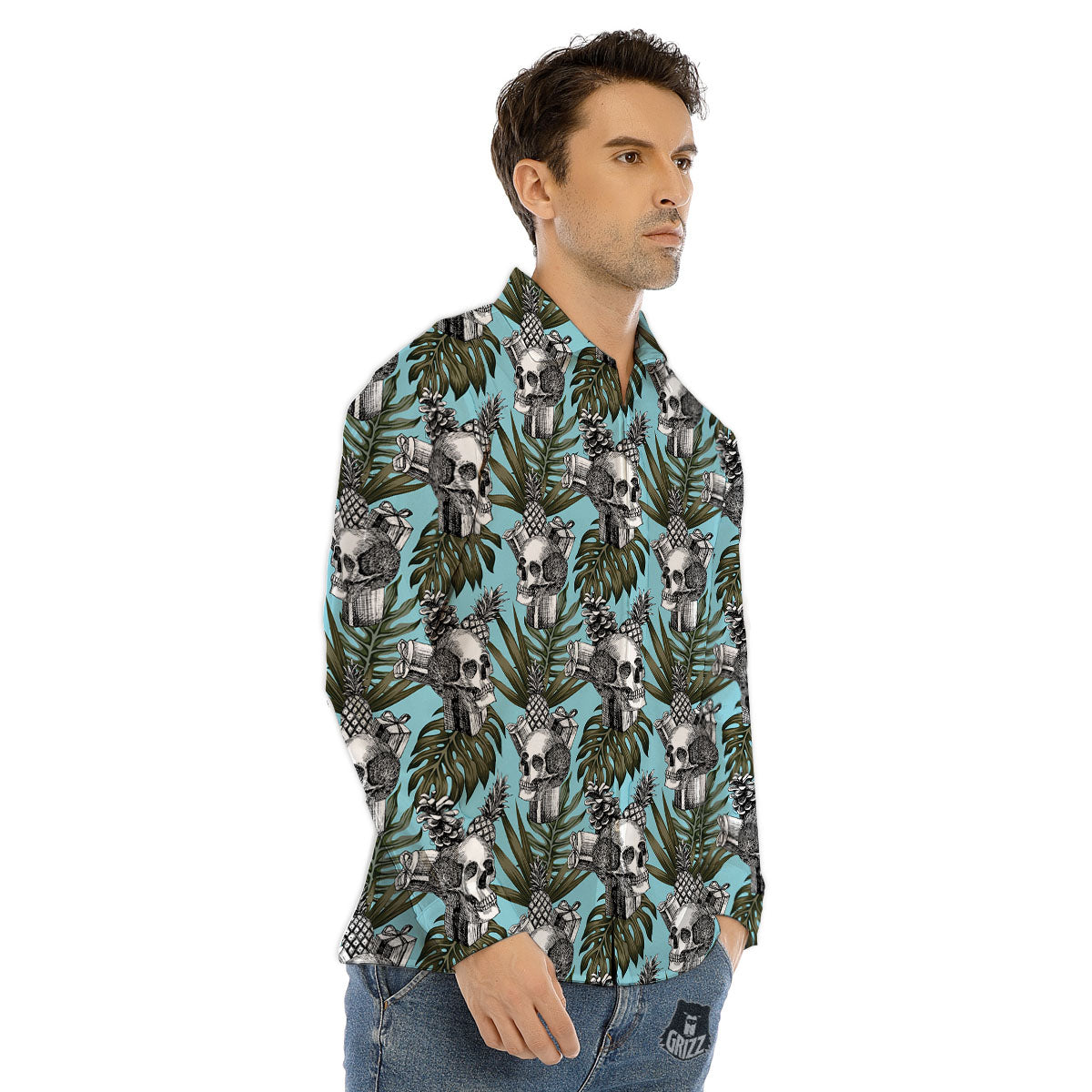Seven Chakras Spiritual Print Men's Dress Shirts-grizzshop