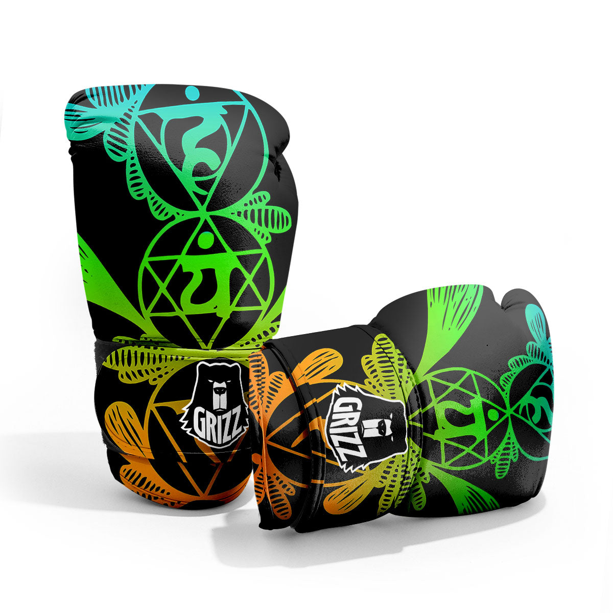 Seven Chakras Spiritual Print Pro Boxing Glove