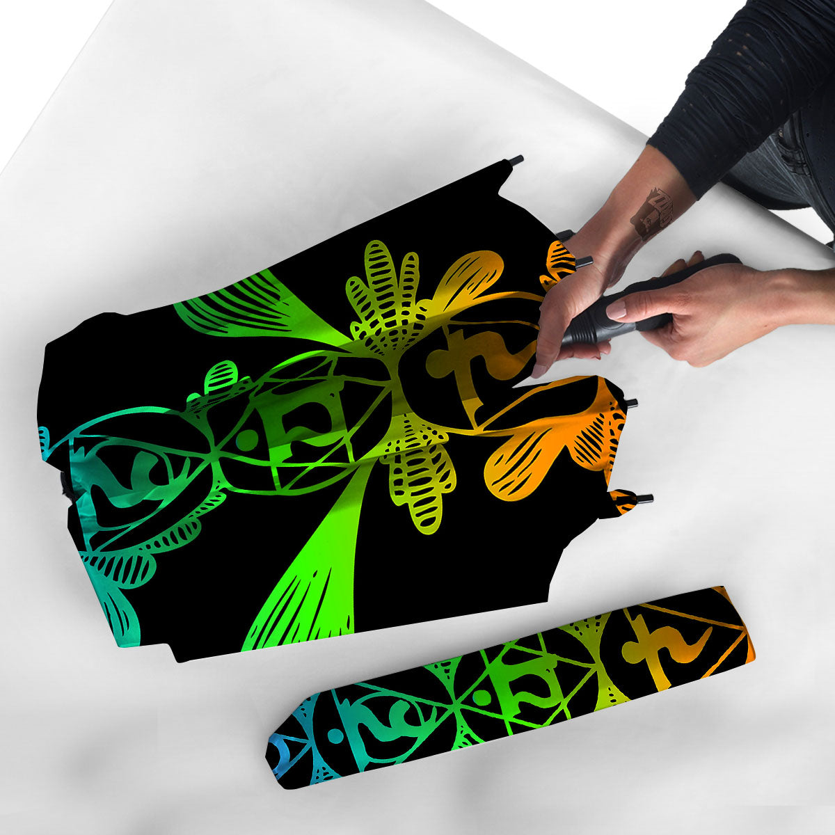 Seven Chakras Spiritual Print Umbrella-grizzshop