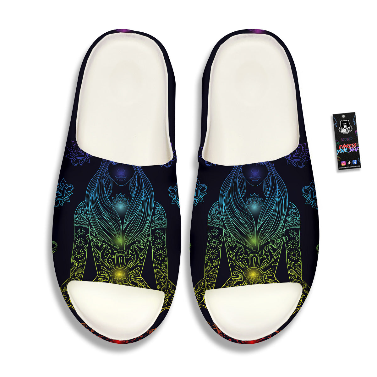 Seven Chakras Bohemian Print Sandals-grizzshop