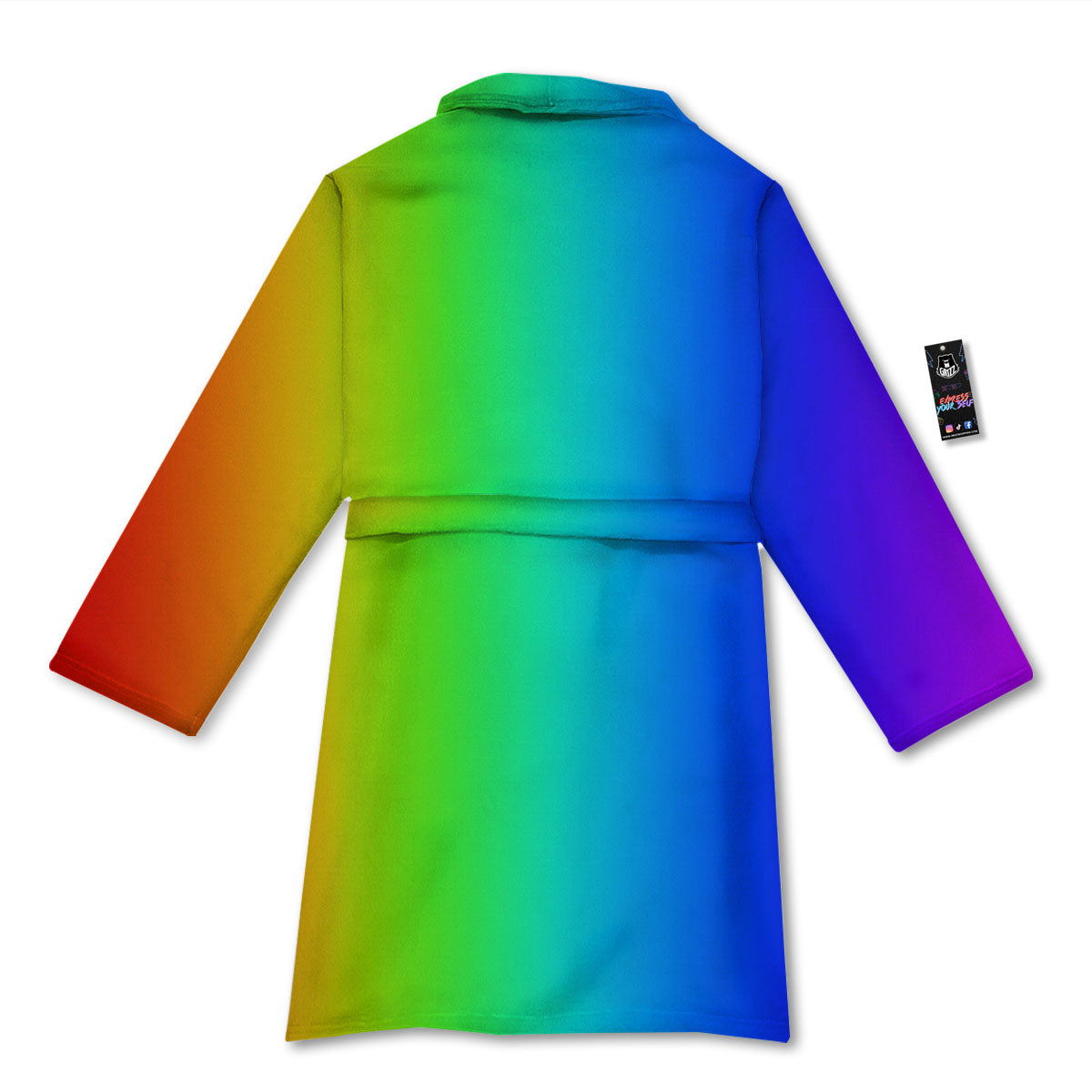 Shades Rainbow Print Pattern Bathrobe-grizzshop