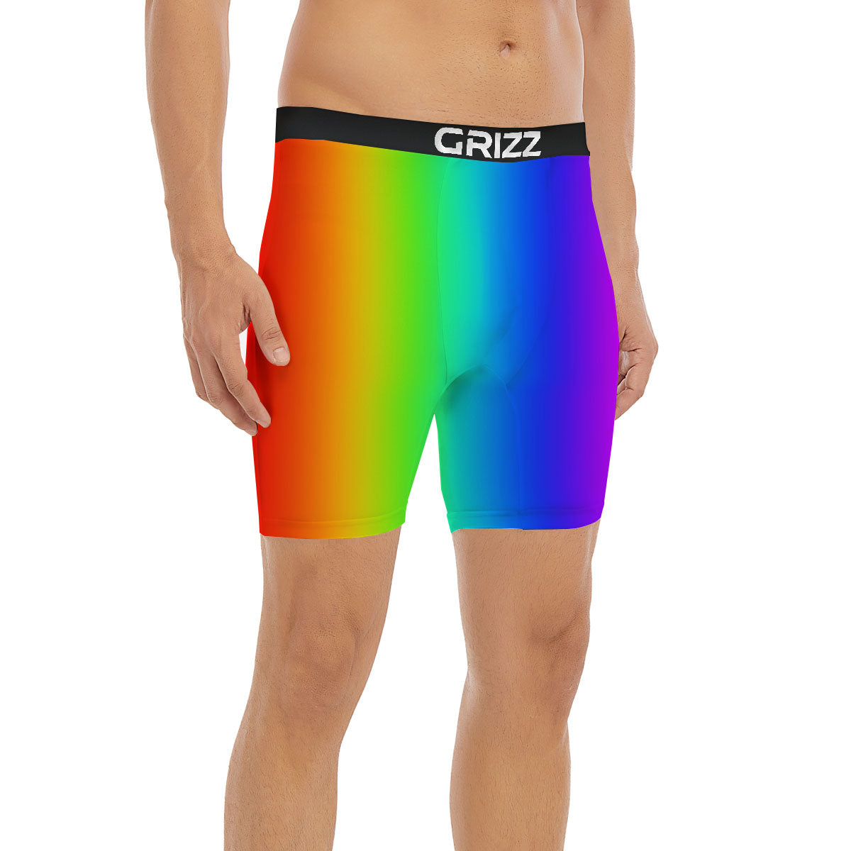 Shades Rainbow Print Pattern Boxer Briefs-grizzshop