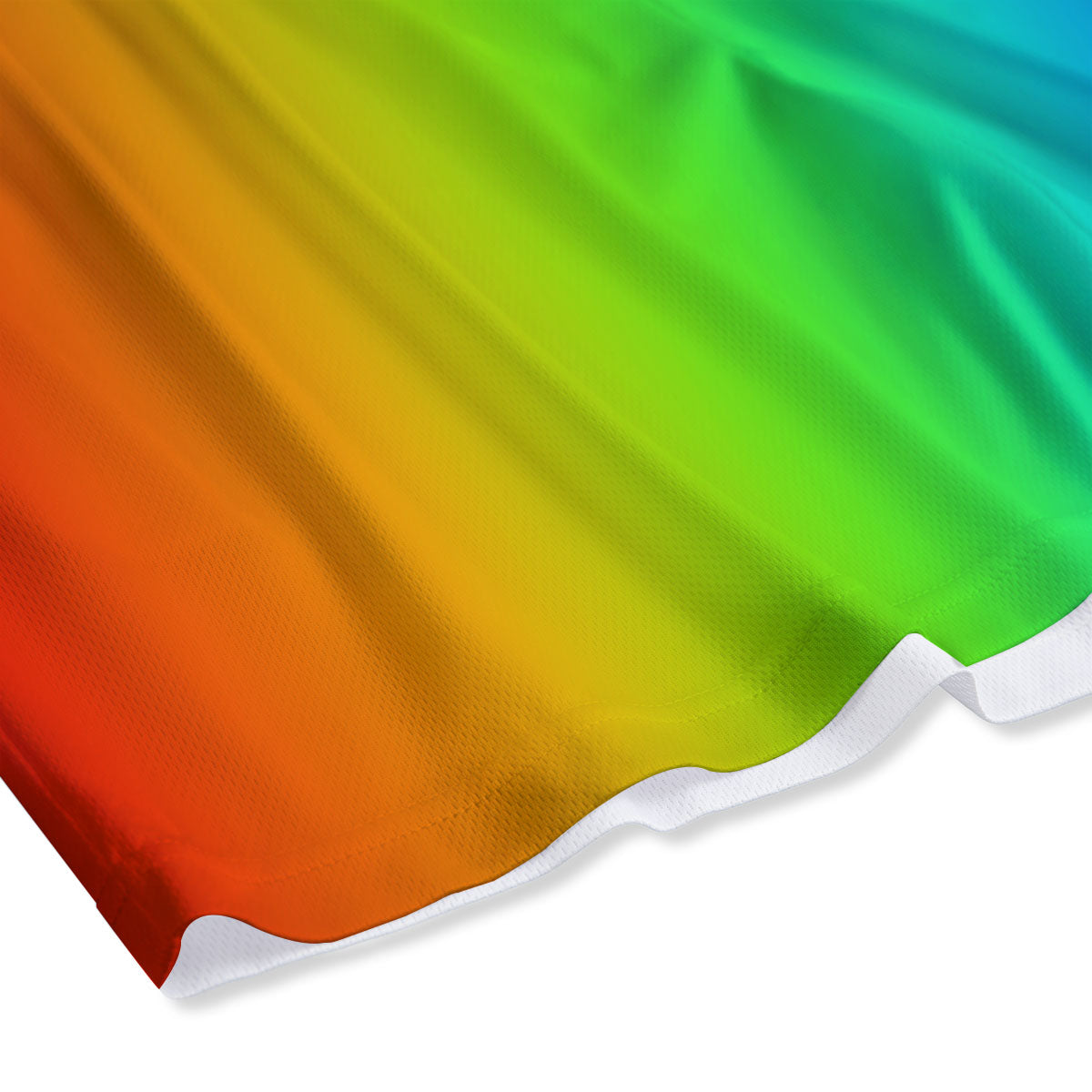 Shades Rainbow Print Pattern Mesh Shorts