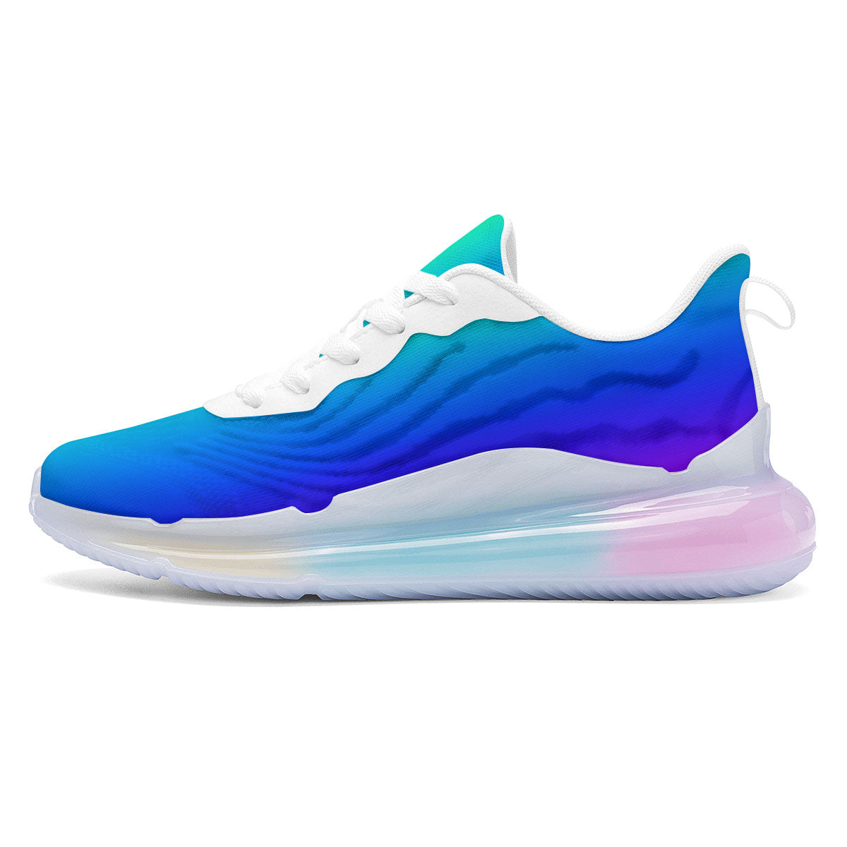 Shades Rainbow Print Pattern Running Sneakers-grizzshop