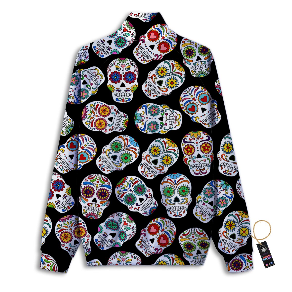 Shades Rainbow Print Pattern Track Jacket-grizzshop