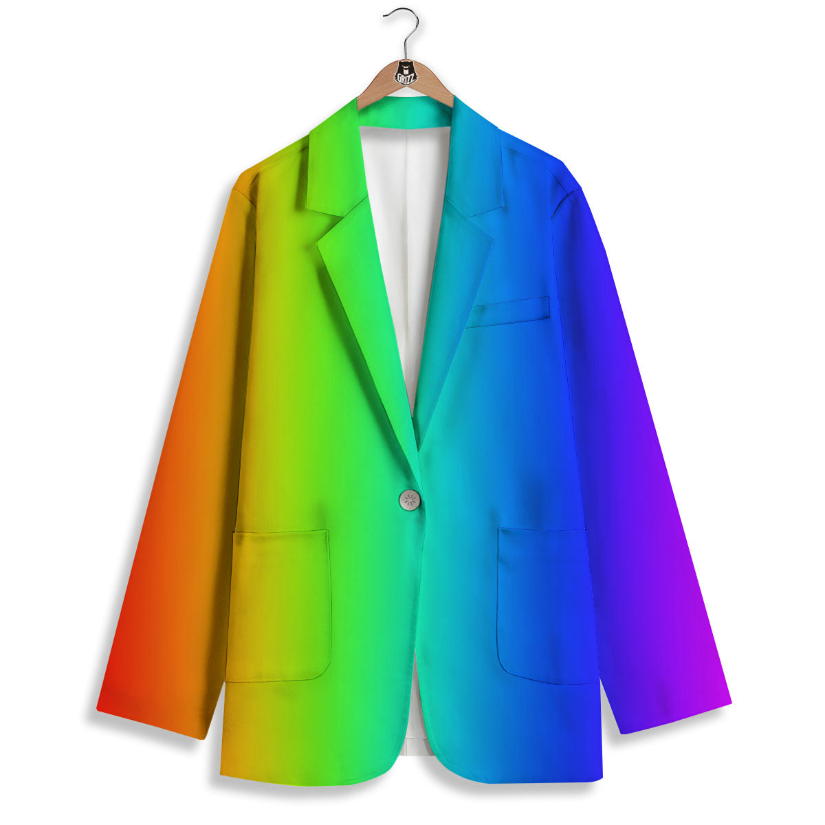 Shades Rainbow Print Pattern Women's Blazer-grizzshop
