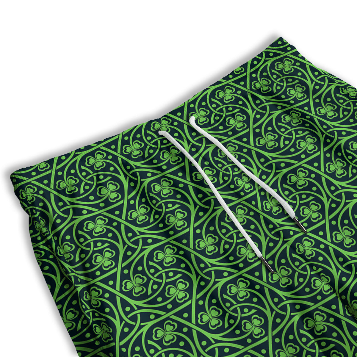 Shamrock Irish Print Pattern Men's Athletic Shorts
