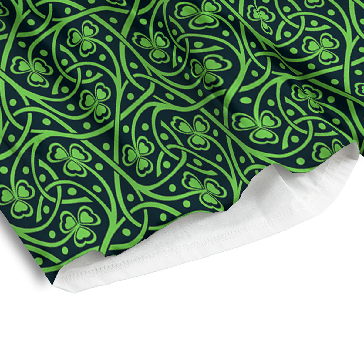 Shamrock Irish Print Pattern Men's Athletic Shorts