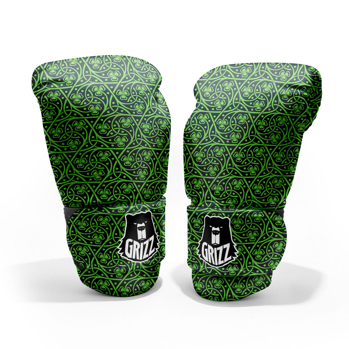 Shamrock Irish Print Pattern Pro Boxing Glove