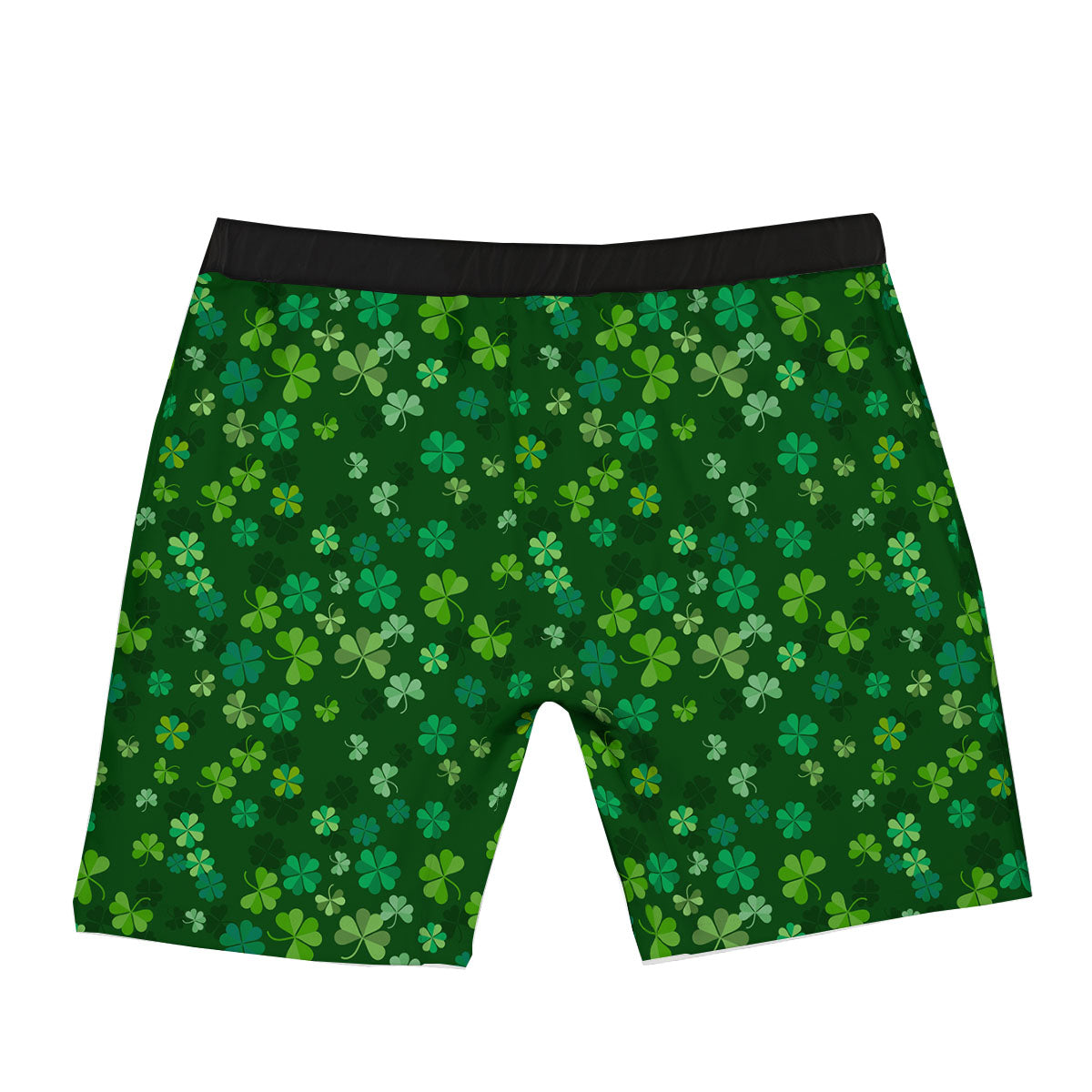 Shamrock Leaf Green Print Pattern Boxer Briefs-grizzshop