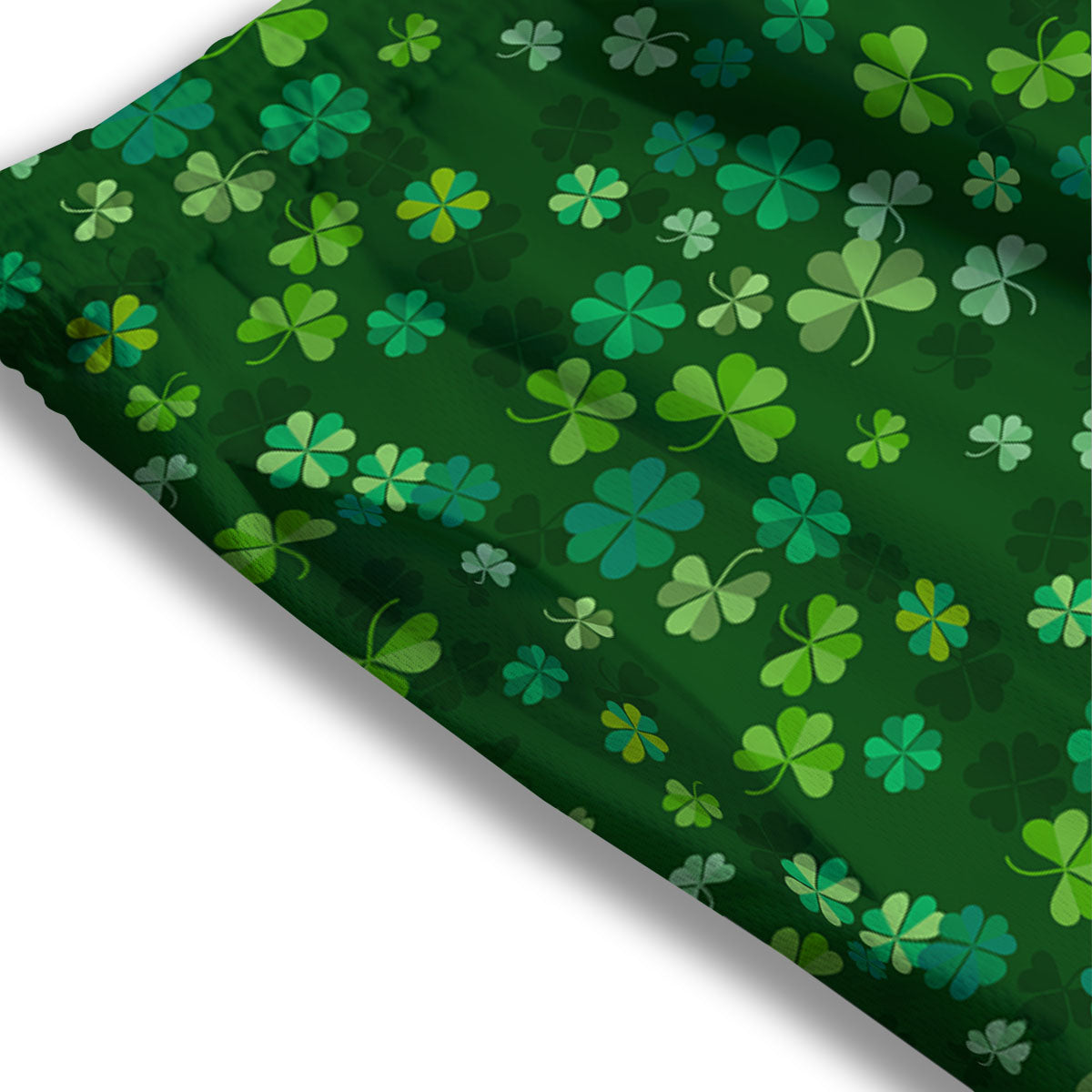 Shamrock Leaf Green Print Pattern Mesh Shorts